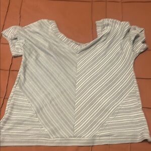 Striped Gray Women's Top